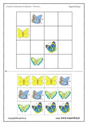 sudoku dla dzieci wiosna - sudoku obrazkowe do druku