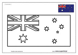 kolorowanka Flaga Australii