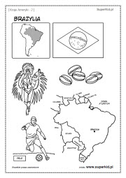 kolorowanki - Ameryka Południowa - Brazylia