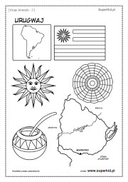 kolorowanki - Ameryka Południowa - Urugwaj