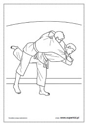 kolorowanka - judo