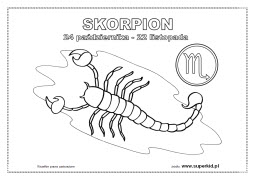 kolorowanka - Skorpion