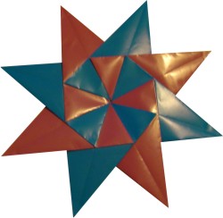 origami - gwiazda ośmioramienna