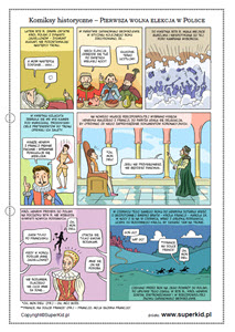 Komiks historyczny dla dzieci - Pierwsza wolna elekcja