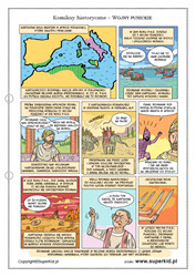 Komiks historyczny dla dzieci - materiał dla klas 5 - Wojny punickie
