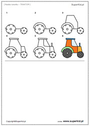Nauka rysunku - Traktor