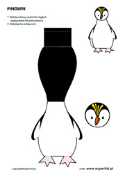 wycinanka - pingwin