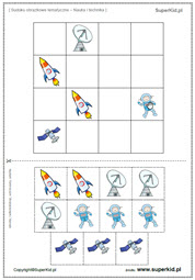 sudoku dla dzieci nauka i technika - sudoku obrazkowe do druku