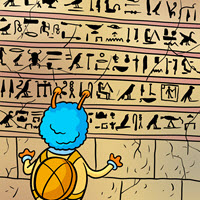 Kofenek poznaje planetę Ziemię - Ilustracja do odcinka 100: Bogowie – Egipskie hieroglify