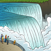 Kofenek poznaje planetę Ziemię - Ilustracja do odcinka 126: Niagara