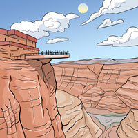 Kofenek poznaje planetę Ziemię - Ilustracja do odcinka 151: Kofenku, ratuj – Wielki Kanion Kolorado