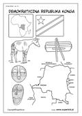 kolorowanki - Afryka - Demokratyczna Republika Konga