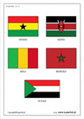 flagi państw Afryki