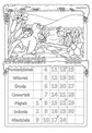 kolorowanki - kalendarz (kwiecień)