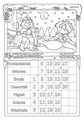 kolorowanki - kalendarz (czerwiec)
