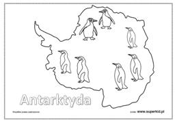 kolorowanki - kontynenty - Antarktyda