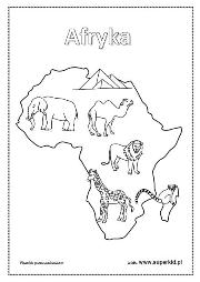 kolorowanki - kontynenty - Afryka