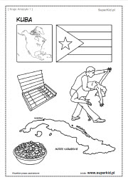 kolorowanki - Ameryka Północna - Kuba
