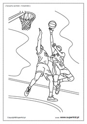 kolorowanka - koszykówka
