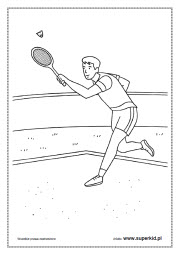 kolorowanka - badminton