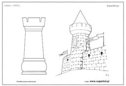 kolorowanki - szachy - wieża