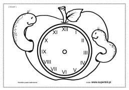 zegar - jabłko