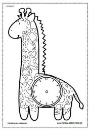 zegar - żyrafa