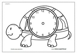 zegar - żółw