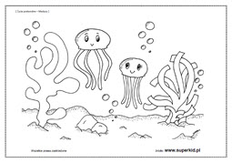 kolorowanki - meduzy