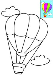 kolorowanka balon