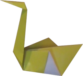 origami - łabędź